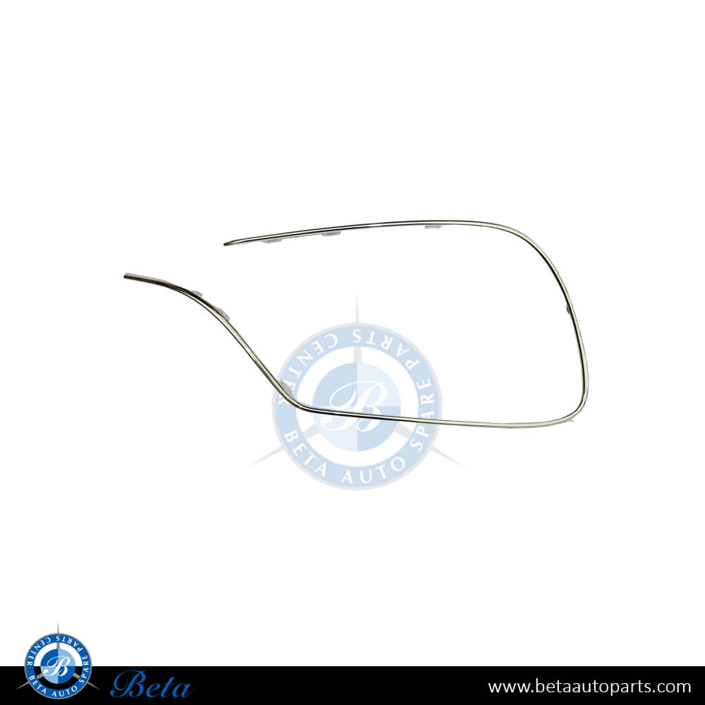 Left Side Front Bumper Chrome Moulding AMG S63 S65 for Mercedes S-Class W222 2018-up models, Part Number 2228850501 Left Side Front Bumper Chrome Moulding AMG S63 S65 for Mercedes S-Class W222 2018-up models, Part Number 2228850501